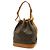 Borsa a Spalla Louis Vuitton Monogram Noe Marrone - vista 3