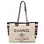 Borsa Tote Chanel Deauville Line Medium Multicolore Beige