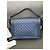 Borsa a tracolla Chanel LeBoy Large Pearl Blue in pelle - vista 2