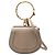 Borsa a tracolla Nile in piccola pelle marrone Chloé Taupe