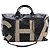 Borsa Bowling Chanel Black Large Coated Canvas Camellia Maxi Logo Nero