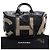 Borsa Bowling Chanel Black Large Coated Canvas Camellia Maxi Logo Nero - vista 15