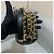 Chanel Vanity Case aus schwarzem gestepptem Lammleder mit Kette - Ansicht 6