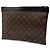 Louis Vuitton Marrone Monogram Macassar Discovery Pochette GM - vista 2