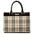 Burberry Beige House Check Canvas Tote
