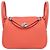 Hermès Pink Mini Clemence Lindy 20 Rosa