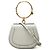 Borsa a tracolla Nile in pelle grigia piccola Chloé Marrone Grigio