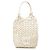 Borsa bucket in nappa bianca macramé Miu Miu Bianco Crudo