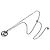 Collana con pendente Chanel Black CC placcato rutenio e strass Nero