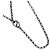 Collana con pendente Chanel Black CC placcato rutenio e strass Nero - vista 4