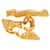 Hermès Broche Les Fetes en Hermes plaqué or Gold Doré  - vue 3