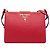 Borsa a tracolla Prada Red Saffiano and City Calf Light Frame Rosso