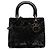 Dior Lady Dior Pailletten Schwarz Medium