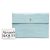 Clutch Skull in pelle con stampa coccodrillo blu Alexander McQueen Blu chiaro - vista 7