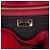 Sacote conversível Prada Red em Saffiano com acabamento em couro de vitelo macio Vermelho - vista 5