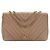 Chanel Gold Medium Chevron Iridescent Caviar Statement Flap D'oro