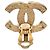 Orecchini Chanel Gold CC placcati oro con punte a clip D'oro - vista 3