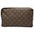 Louis Vuitton Marrone Monogram Trousse Toilette 28
