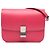 Céline Celine Borsa Classic Box in pelle di vitello rosa, misura Medium