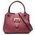 Tote Burberry de couro de bezerro de grão médio com fivela vermelha Vermelho Bordeaux