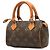 Louis Vuitton Brown Monogram Mini Speedy HL Marrone - vista 2