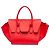 Céline Borsa Celine Red Small Smooth Calfskin Tie Knot Rosso