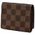Louis Vuitton Marrón Damier Ebene Enveloppe Carte de Visite Castaño - vista 2