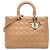Dior Beige Large Lambskin Cannage Lady Dior