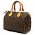 Louis Vuitton Marrone Monogram Speedy 25 - vista 2