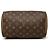 Louis Vuitton Marrone Monogram Speedy 25 - vista 3