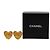Orecchini Chanel Gold CC placcati in oro a forma di cuore Clip On D'oro - vista 4