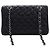 Chanel Black Small Classic Caviar Double Flap Nero - vista 2