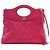 Chanel 31 Shopping Bag aus rosa gestepptem glasiertem Kalbsleder in Large Pink