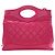 Chanel 31 Shopping Bag aus rosa gestepptem glasiertem Kalbsleder in Large Pink - Ansicht 2