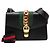 Borsa Gucci Black Small Calfskin Web Sylvie Satchel Nero - vista 8