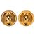 Orecchini Chanel Gold CC placcati oro rotondi con clip D'oro - vista 2