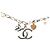 Collana Lucky Charm Chanel in ottone argentato CC e placcato oro con perle finte Argento - vista 2