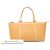 Tote in pelle marrone Burberry Caramello - vista 7