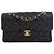 Chanel Black Small Classic Caviar Double Flap Nero