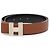 Cinturón reversible Hermès marrón Chevre Mysore Cadena H