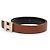 Cinturón reversible Hermès marrón Chevre Mysore Cadena H - vista 2