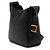 Saint Laurent Borsa Hobo Le 5 a 7 in Pelle di Vitello Grained Nera Nero - vista 2