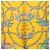 Sciarpa in seta Hermès Yellow Le Sacre du Printemps 90 Giallo - vista 2