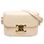Céline Celine Bolso bandolera Triomphe en piel de becerro brillante marrón Teen Castaño Beige