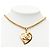 Collana con pendente a cuore Chanel Gold CC placcato oro D'oro - vista 5