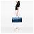 Louis Vuitton Keepall 55 in pelle Epi blu - vista 9