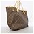 Borsa Tote Louis Vuitton Monogram Neverfull MM Marrone - vista 2