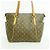 Borsa Tote Louis Vuitton Monogram Totally MM Marrone - vista 13