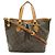 Borsa Tote Louis Vuitton Monogram Palermo PM Marrone Bianco Monogramma