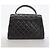 Borsa Chanel Matelassé in pelle di agnello Nero - vista 9